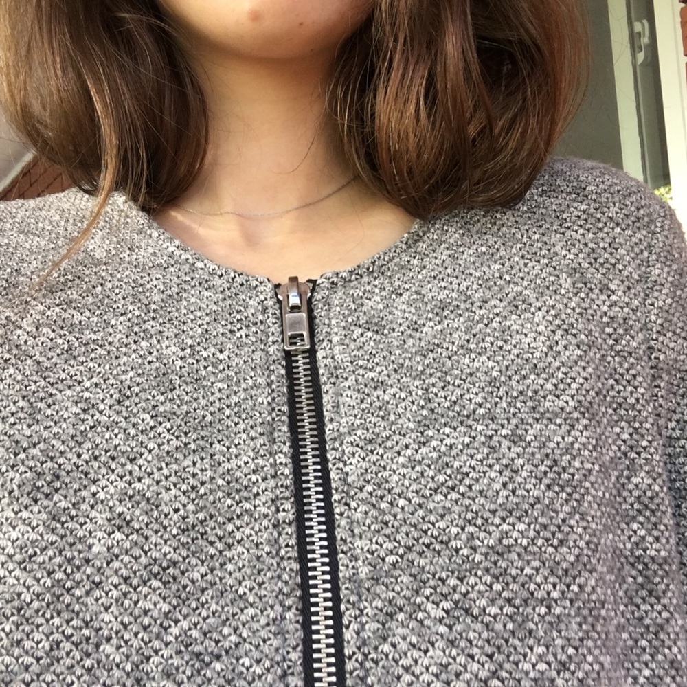 Grey knit jacket - Picture 5 of 9